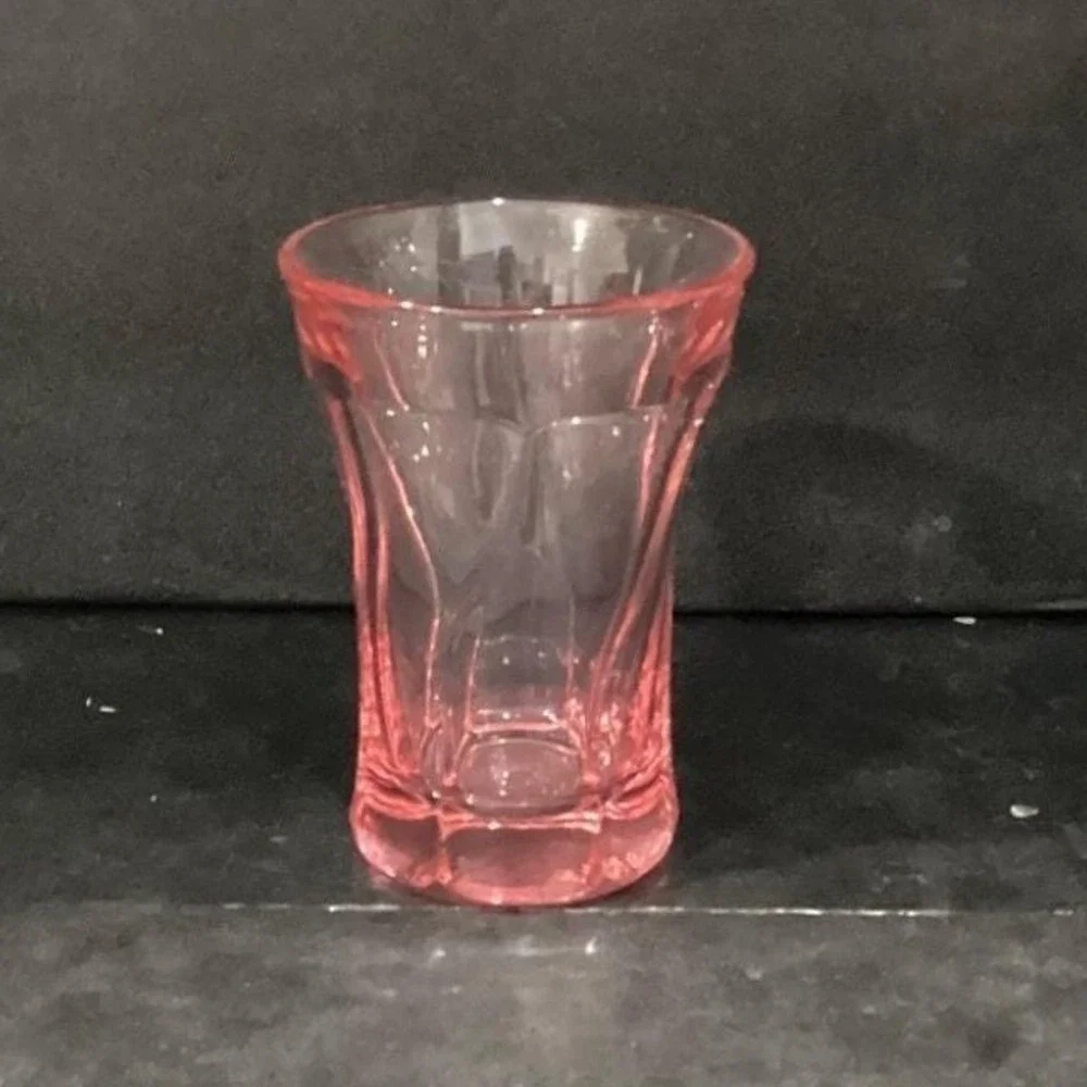 Fostoria Pink Jamestown Flat Tumbler, Vintage 10oz Cocktail‎ Glass,  Drinkware